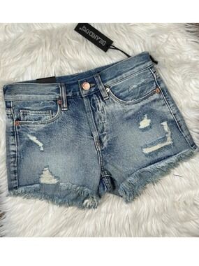 Blank NYC Distressed Denim Shorts Size 24